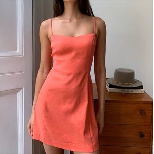 Aritzia Babaton Hadwyn Dress Size 8, Fresco Pink